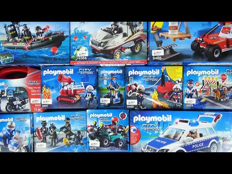 A large collection of Playmobil vehicles! Let's play by assembling police cars and motorcycles ♪