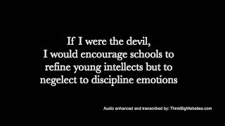 A warning from 1965 - If I Were The Devil by Paul Harvey