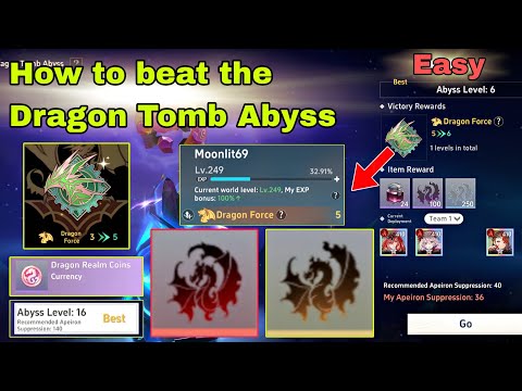 How to Beat the Dragon Tomb Abyss Easily 🐉✨ | Neverland 🍞✨