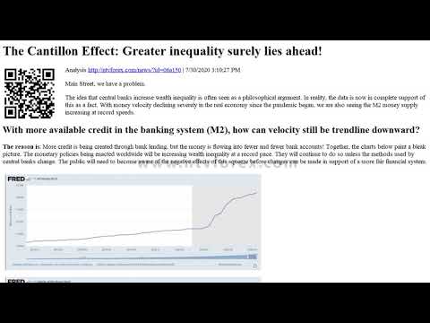 Thumbnail for The Cantillon Effect Greater inequality surely lies ahead Analysis