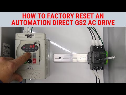 How to Set an Automation Direct GS2 AC Drive Back to Factory Defaults