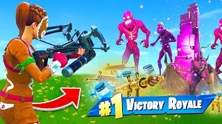 WINNING With *ONLY* Zombie Loot In Fortnite
