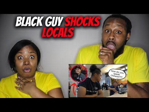 🇨🇳 American Couple Reacts "Chinese Speaking Black Guy SHOCKS Locals by Ordering in FLUENT Chinese"