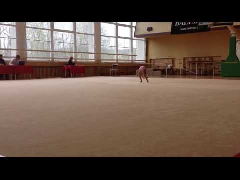 Ema Mucharskyte first competition 2013 Vilnius