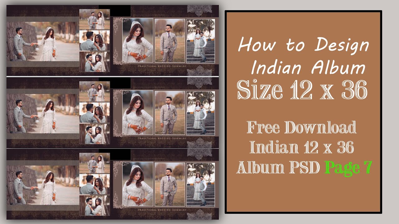 wedding album design psd free download 12x36 2021