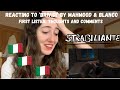 ITALY EUROVISION 2022 - REACTING TO 'BRIVIDI' BY MAHMOOD & BLANCO (FIRST LISTEN)