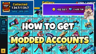 Modded Accounts 😱 | Ios, Android, PC, Steam | Unlock Everything | Pixel Gun 3D | PG3D