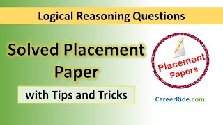 Solved Logical Reasoning Placement Paper: Tricks & Shortcuts