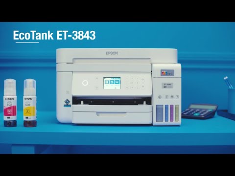 Epson Ecotank printer ET 3850 Unbox, Set up 