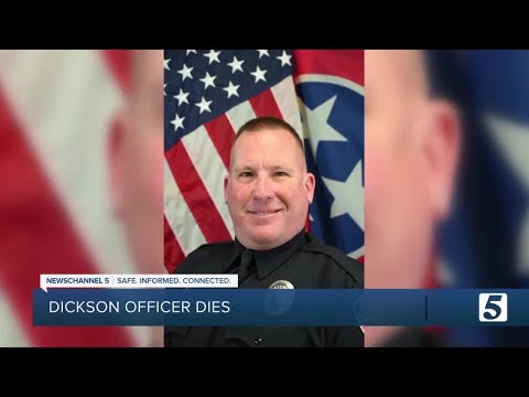 City of Dickson Police Department mourning officer's death