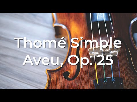 [HQ] Professional Recording of Simple Aveu, Op. 25 by Francis Thomé for student practice