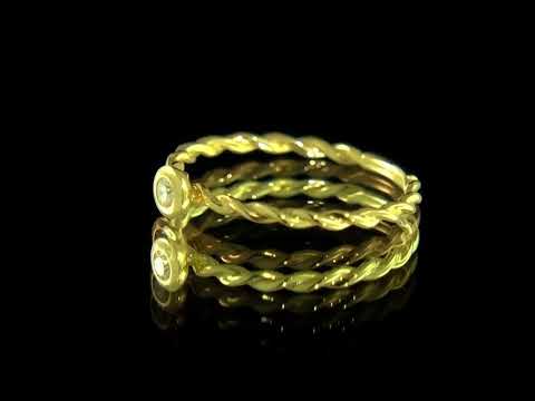 DR038 0.05 Carat Bezel Set Solitaire Diamond Engagement Ring