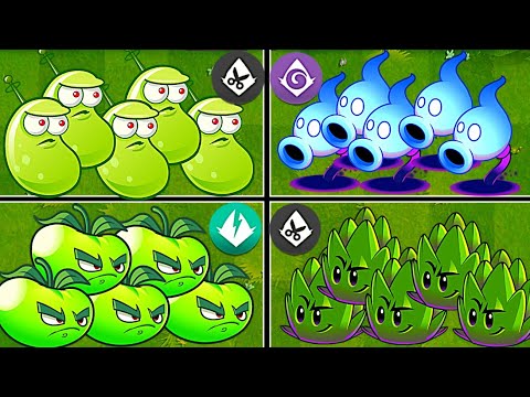 Random 4 Plants_Lasser Battles - Which Plants Will Win? - PvZ2 Plants vs Plants
