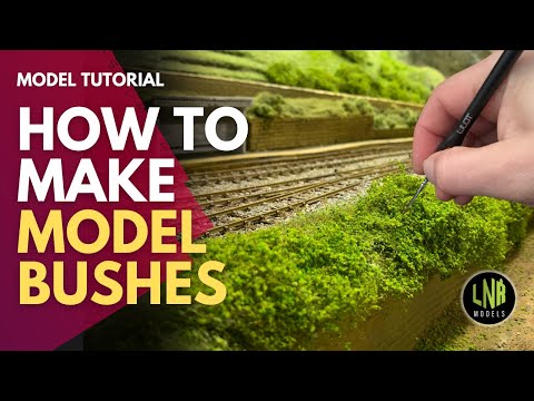 How to make realistic model bushes for model railways and dioramas