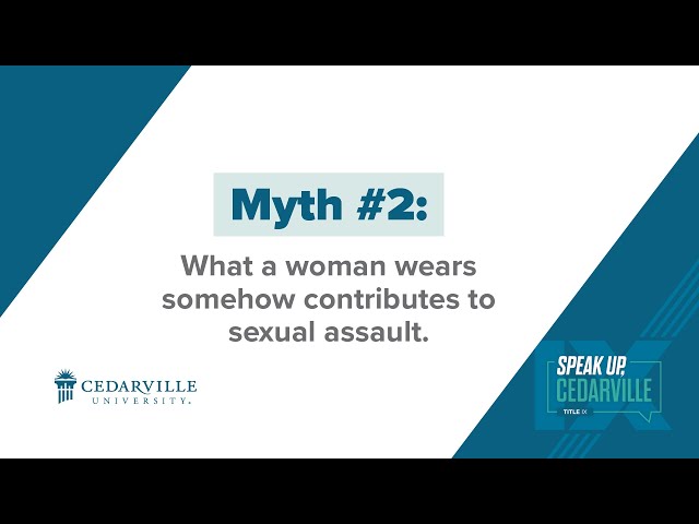 Thumbnail for video titled: Sexual Assault Awareness Month | Myth #2