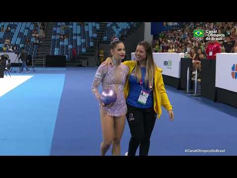 PAN DE GINÁSTICA RÍTMICA 2022 - Maria Flávia Britto disputa a final na bola: 28.700 pontos