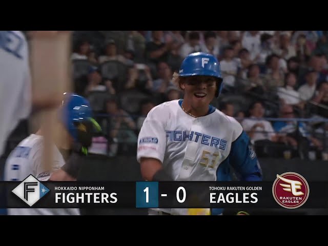 【1回裏】先頭打者ホームラン!! ファイターズ・水谷瞬 ストレートを引っ張りレフトスタンドへ!! 2025年7月4日 北海道日本ハムファイターズ 対 東北楽天ゴールデンイーグルス