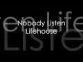 Lifehouse - Nobody Listen (Lyrics)