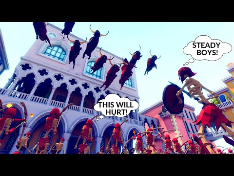 FALLING BISONS 🐂🐂🐂 | TABS - Totally Accurate Battle Simulator