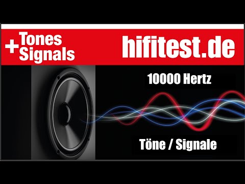 10000 Hz Sine Wave Tone Signal / Sinus-Ton-Signal 10000 Hertz - CD Quality