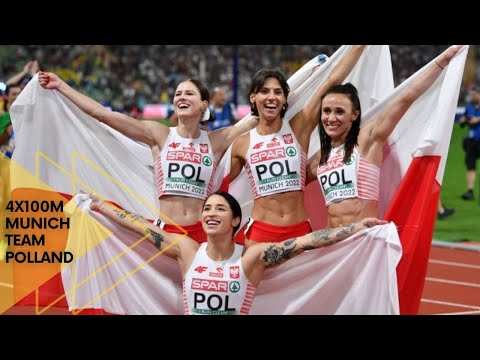 4x100M Women's Final Munich 2022 Team Polland