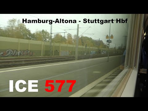 ICE 577 (ICE 1) Mitfahrt Hamburg-Altona - Stuttgart Hbf über Kassel, Frankfurt