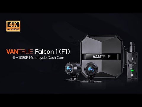Vantrue F1 4K + 1080P Front and Rear Motorcycle Dashcam