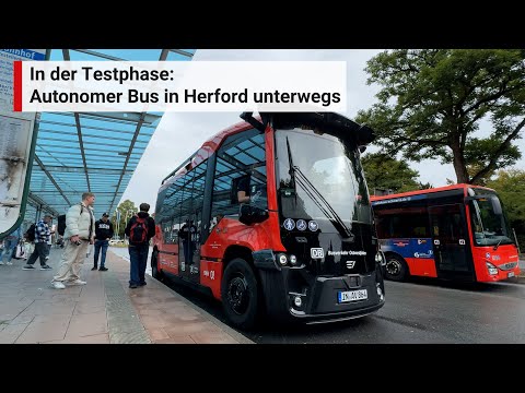 Autonomer Bus in Herford unterwegs