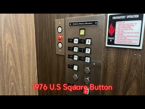 1976 U.S Square Button Hydraulic Elevator - Park Ridge, IL