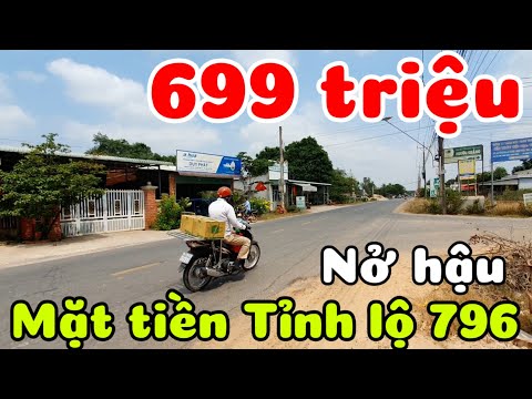 Bán đất mặt tiền Tỉnh lộ 796 377m2 nở hậu có 100m2 thổ cư giá 699 triệu ở Ninh Điền Tây Ninh