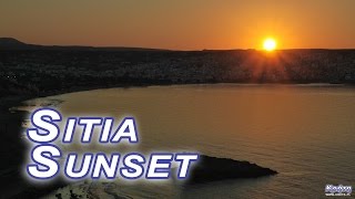 Sitia - sunset over the city