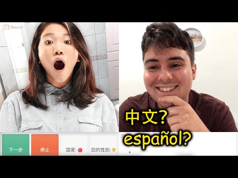 Shocking People in Omegle with Perfect Chinese and Spanish