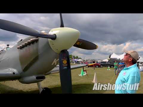 Spitfire Preflight/Walkaround Tour - EAA AirVenture Oshkosh 2018