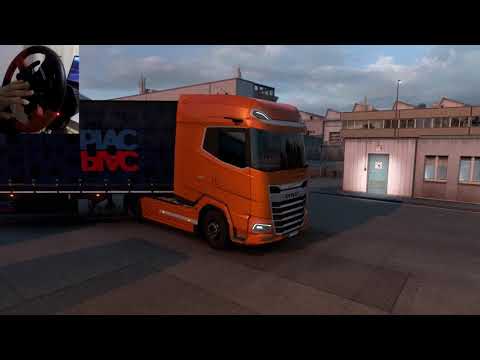 Euro Truck Simulator 2 Scania V8 Sound Empty Pallets from Bologna to Ancona | Thrustmaster T150