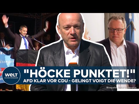 TV-DUELL HÖCKE VS. VOIGT: Thüringen "...steuert auf Unregierbarkeit zu!" AfD stärkste Kraft!