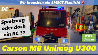 RC REVIEW // CARSON MB UNIMOG U300 - Warum hat er kein Blaulicht?? Werkstatt Update!