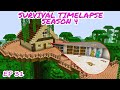 Tree house BUT Secret Base | Minecraft Survival Timelapse Season 4 Episode 31