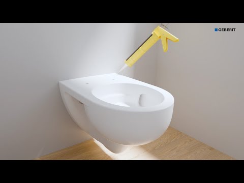 Geberit Basic WC Turbo Flush open fixation Installation