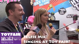 Video thumbnail for Selfie Mic New Karaoke Mic with Selfie Stick Demonstration at Toy Fair 2016! by Pixel Dan