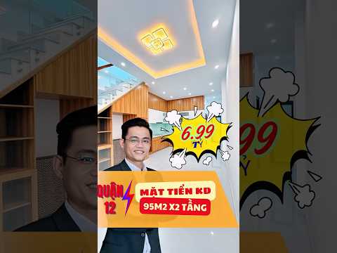 BÁN NHÀ MẶT TIỀN KINH DOANH ĐÔNG HƯNG THUẬN, 95m2 2 Tầng Mới Đẹp, Giáp TB, TP