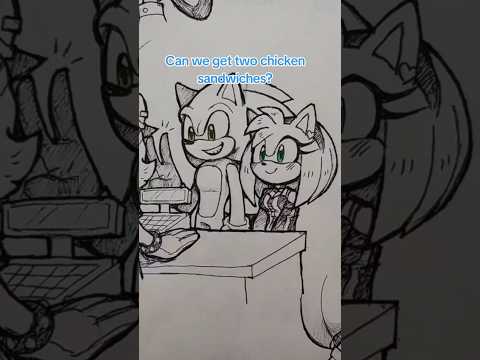 Amy just wanted chicken and got beef instead 😭 audio credit: Tra Rags #sonicthehedgehog #sonic