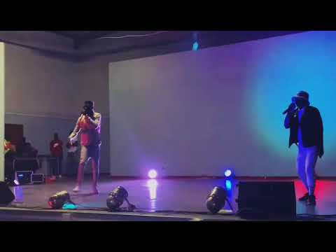 Klp and P-Fresh_Hustler live performance, in Rundu campus