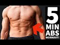 5 MIN MORNING ABS WORKOUT (NO EQUIPMENT BODYWEIGHT CORE WORKOUT!)