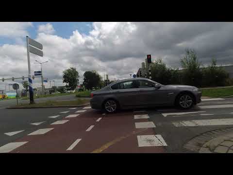 Hyperlapse - exit The Hague/Den Haag city center from a touring bicycle (No Audio)
