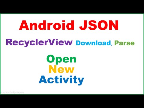 Android Native JSON Ep.10 : RecyclerView Master Detail - Download,Parse,Show [Open Activity]