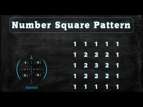 118 Number Square Pattern Without Any Pre Defined Method Using While Loop In Python