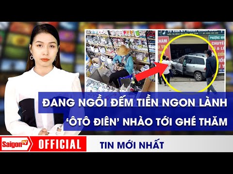 Người phụ nữ đang ngồi ĐẾM TIỀN NGON LÀNH thì bị ÔTÔ ĐIÊN 'GHÉ THĂM'