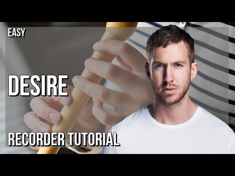 How to play Desire by Calvin Harris and Sam Smith on Recorder (Tutorial)