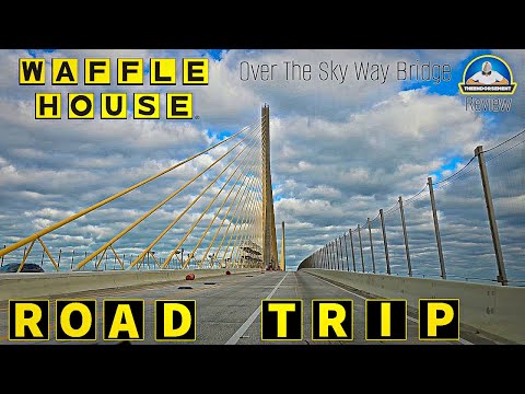 Waffle House® Review! 🧇 | New Year's Day Road Trip! | Sky Way Bridge POV Drive Over | theendorsement