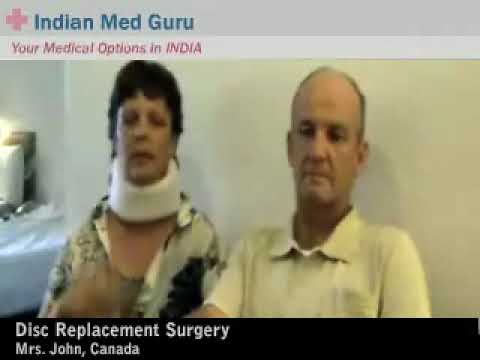 Artificial Disk  Surgery in India for a Canadian native.